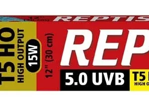 Zoo Med ReptiSun 5.0 UVB T5 HO High Output Linear Lamp White 12 in