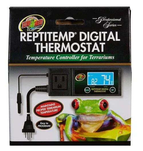 Zoo Med ReptiTemp Digital Thermostat Black - Image 2