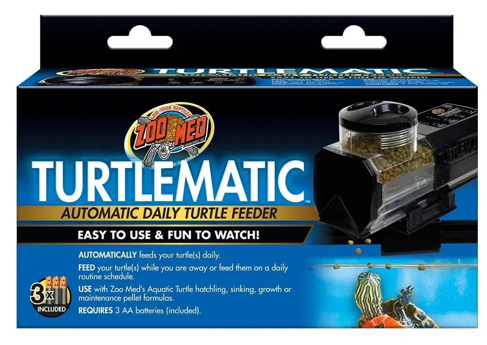 Zoo Med Turtlematic Automatic Daily Turtle Feeder Black (D)