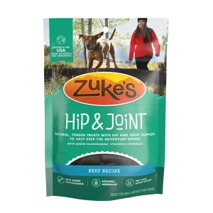 Zuke's Dog Hip & Joint Beef Recipe Dog Treats, 1 lb