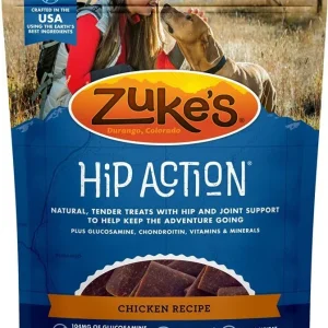 Zukes Hip Action Hip & Joint Supplement Dog Treat - Roasted Chicken Recipe