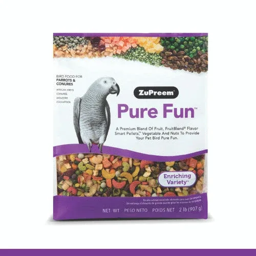 ZuPreem Pure Fun Bird Food Parrots & Conures 2 lb - Image 2