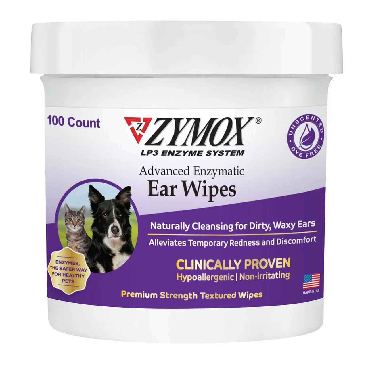 Zymox Advanced Enzymatic Ear Wipes