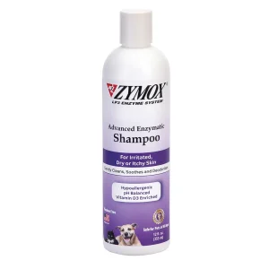 Zymox Advanced Enzymatic Shampoo for Dry or Itchy Skin 12 oz (D)