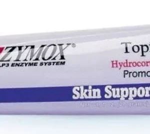 Zymox Skin Support Topical Cream with Hydrocortisone for Dogs and Cats